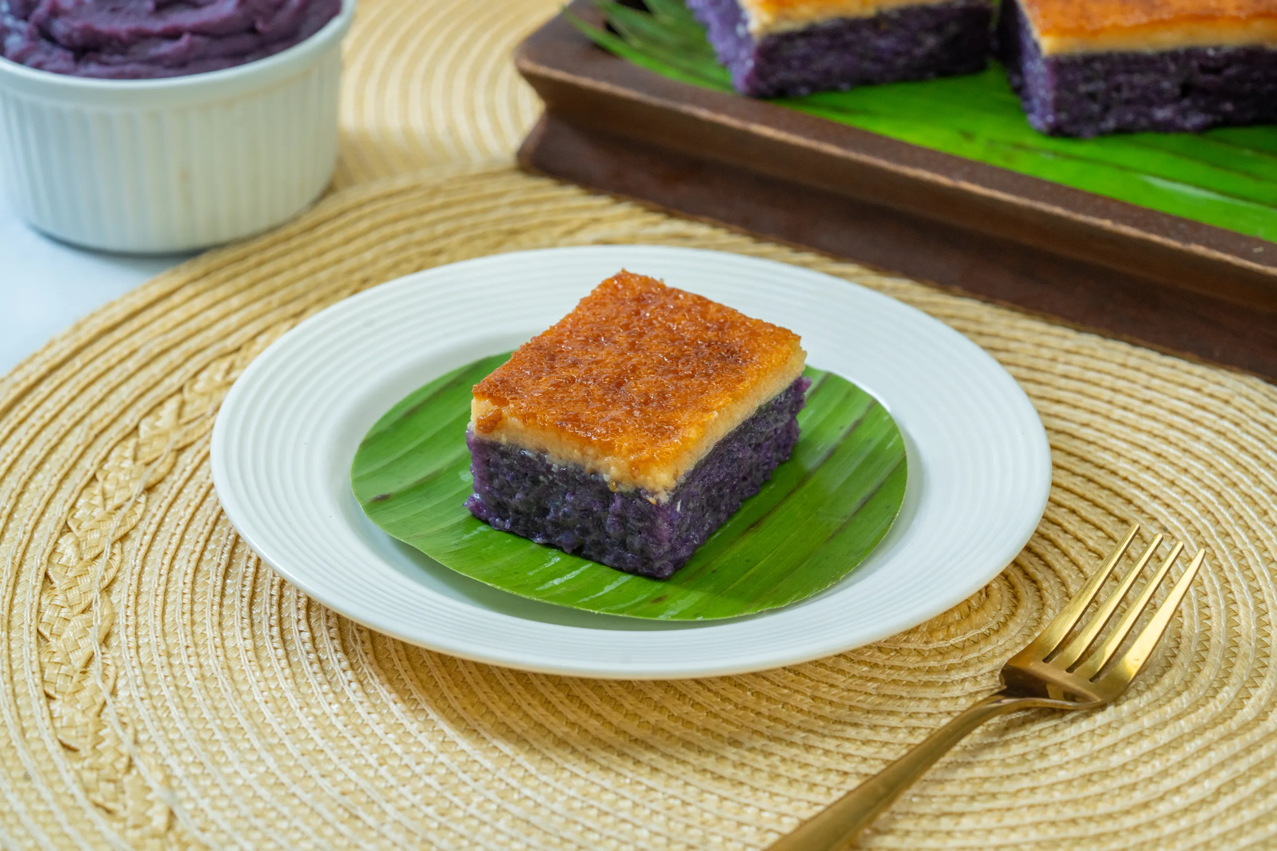 Ube Biko Custard